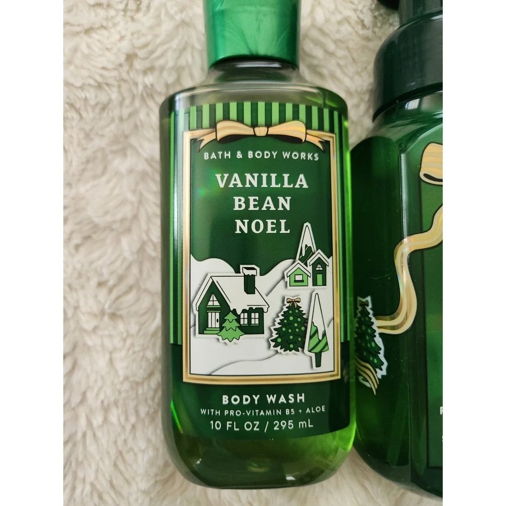 Bath & Body Works Vanilla Bean Noel Body Wash & Foaming Hand Soap Set
